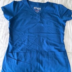 Greys Anatomy Scrub top M Royal blue
